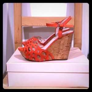BCBGeneration perfect Orange Wedge Sandals